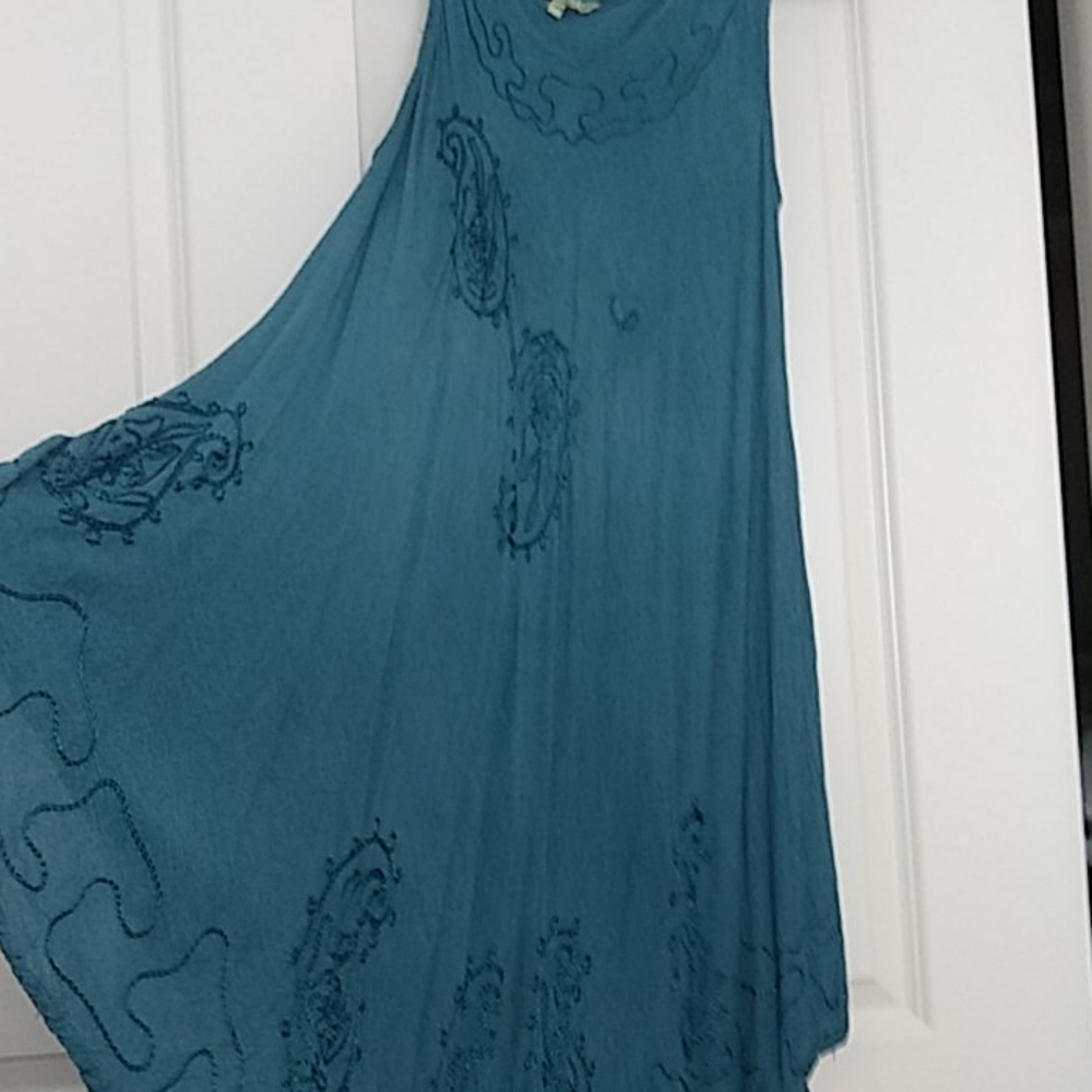 Light weight aqua blue dresss